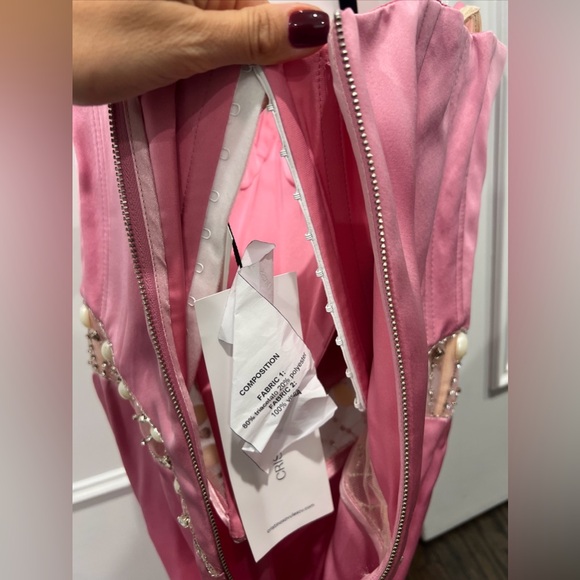 Christina Savelescu Pink Crystal Gown Size 34 XS Retail $3600 Current Season - Picture 8 of 10